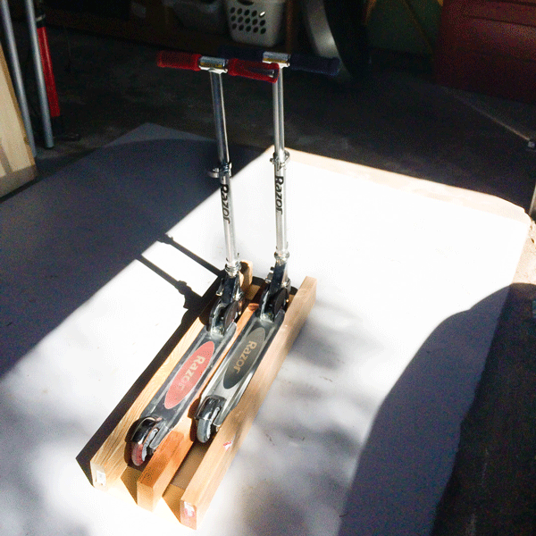 Parking for Two Razor Scooters